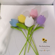 Handmade wool tulips make meaningful birthday gifts for Valentine's Day, March 8, October 20, and bi