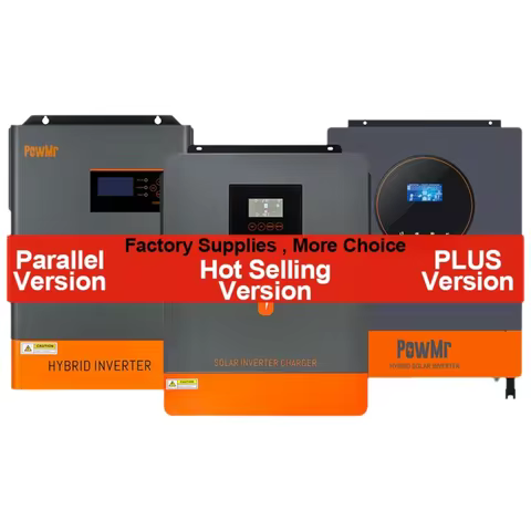 PowMr 4.2KW 6.5KW Hybrid Solar Inverter 230VAC for 48VDC Battery PV 500VDC With MPPT 120A Controller