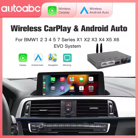 AUTOABC Wireless CarPlay for BMW EVO X5 F15 F85 X6 F16 F86 G01 2017-2019 with Android Mirror Link Ai