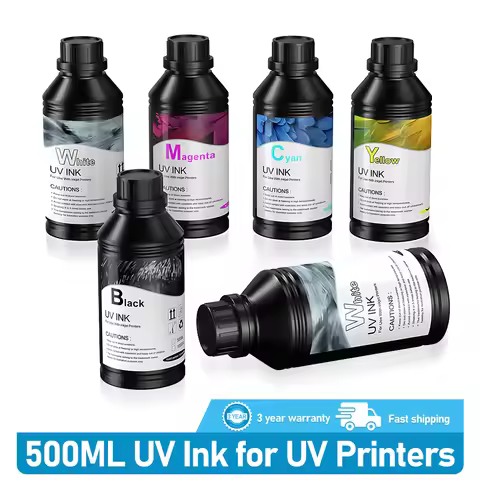 3000ML UV Ink For UV Printer Epson R1390 L1800 L805 UV DTF Printer LED UV Curing Ink For All UV Prin
