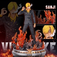 37cm One Piece Action Figure Statue Toys Gk Suit Vinsmoke Sanji Anime Figures Collection Model Manga Dolls Birthday For Gift