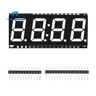 HT16K33 LED Display Module 4 Digit 7 Segment 0.56 Inch Time Clock Indicator Tube Module White