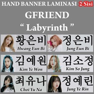 31.5x11.75cm Art Carton 260gram 2 Sided Glossy Hand Banner Gfriend Members for Fans Collection
