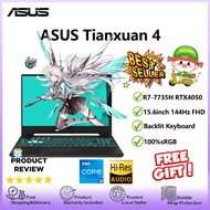 【ASUS Local Warranty】New Genuine Asus TUF4 Gaming Laptop/Intel Core i9-13900H RTX4060 Notebook/15.6-inch 165Hz 2.5K  IPS Screen Notebook /100%sRGB/ASUS Tianxuan 4 Computer Notebook