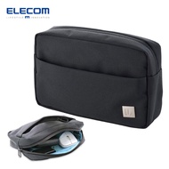 ELECOM Gadget Pouch Black, Carrying Bag, AC Adapter, Mouse, Mobile Batteries, Cables Case BMA-UBGP01BK