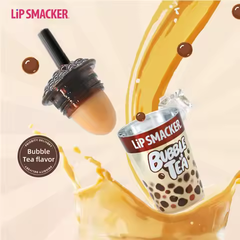 LiP SMACKER Milk Tea & Coffee Series Lip Balm, Moisturizing & Nourishing, Ideal for Autumn & Winter,