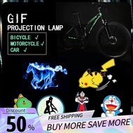 【ESS】Đèn Chiếu Xe Máy Xe Đạp Điện Đèn Chiếu Gắn Trên Xe Đèn Chào Mừng Năng Động Có Thể Sạc Lại Cho C