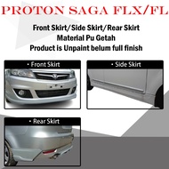 PROTON SAGA FLX/FL FULLSET FRONT SKIRT/SIDE SKIRT(L&R)/REAR SKIRT-(PU GETAH) BODYKIT