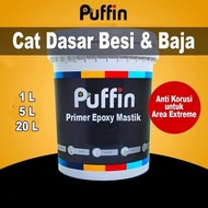 EPOXY PRIMER SURFACER PUFFIN MASTIK 5KG CAT ANTI KARAT BESI GALVANIS - TOKOASMA