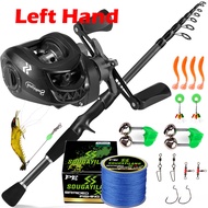 Sougayilang Fishing Full Set Casting Rod and Reel 6FT-8FT Fishing rod with 6BB Baitcasting Reel with