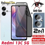 Redmi 13C 5G 2024 Soft Privacy Hydrogel Film Anti-Spy Full Cover Screen Protector Anti Peek Privacy 