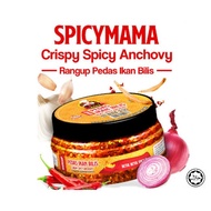 Sambal Ikan Bilis Garing SpicyMaMa Rangup Pedas Crispy Spicy Anchovy 【130g】