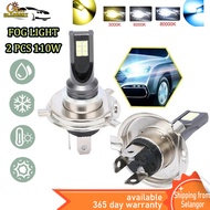 (Ready Stock) GLANBERT 2PCS Fog Light Car H11 Yellow Auto CSP LED H11 LED Fog Lamp H1 Fog Lamp Preve