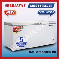 FREE SHIPPING Berjaya Premium 520L Chest Freezer BJY-CFSD600B-R6 (White) 5 YEARS Compressor warranty