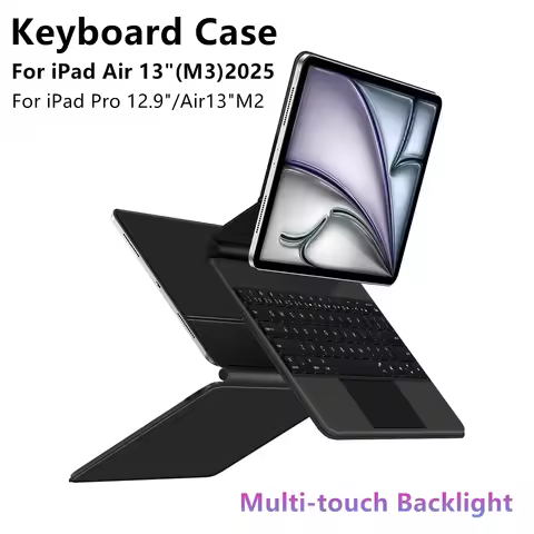 Magic Keyboard For iPad Air 13 inch M3 2025 M2 2024 Case Pro 12.9" 6th 5th 4th 3rd AirM3 Smart Folio