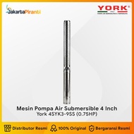 MESIN POMPA SATELIT SIBEL YORK 0.75HP 9SS STAINLESS (SUBMERSIBLE PUMP) YORK 4SYK3-9SS