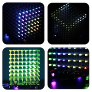 DIY Electronic Kit RGB Music LED Light 3D Cube Color 8X8x8 3D8 Ready
