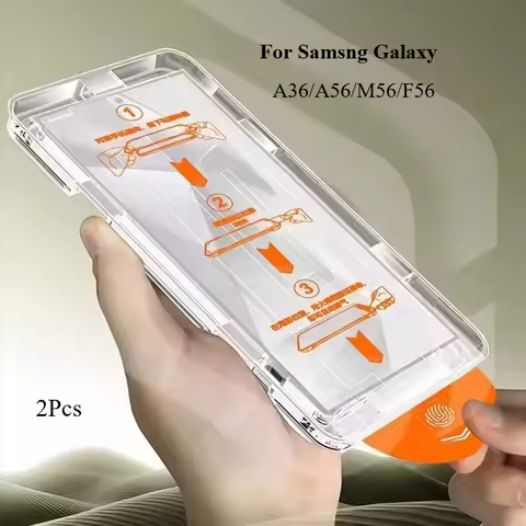 2Pcs Premium Tempered Glass For Samsung Galaxy A36 A56 M56 F56 Easy Installation Screen Protector Fo
