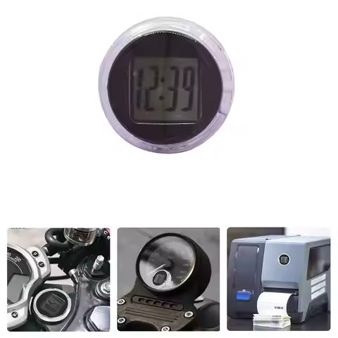 Waterproof Stick-On Mini Watch Motorcycle Digital Thermometer Celsius Mount Motorbike Digital Thermo