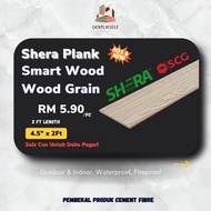 Clearance - Shera Plank Cement Board 4.5Inci x 2 Kaki