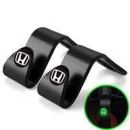 2Pcs Car Back Seat Hook Honda Civic City Odyssey Vezel CRV Accord Luminous Hanger Accessories Car Kereta Gantung Barang 车内坐椅背挂勾