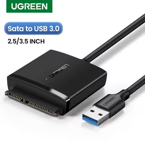 UGREEN SATA to USB Adapter USB 3.0 2.0 to Sata 3 Cable Converter Cabo For 2.5 3.5 HDD SSD Hard Disk 