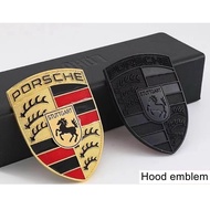 Bonnet logo for PORSCHE 911 MACAN 718 Panamera Cayman hood emblem front badge