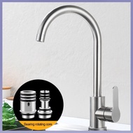 [5/10 High Quality] 304 Stainless Steel Kitchen Faucet Sink Faucet Tap Cold and Hot Mixer Tap