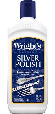 Wright's Silver Cleaner and Polish - 7 Ounce - Ammonia Free - Use on Silver, Jewelry, Antique Silver
