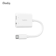BELKIN อะแดปเตอร์หูฟัง USB-C to 3.5 Audio+USB-C Charger Adapter Support 60W