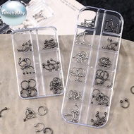 TimeHebay 20/30/60PCS Alloy Retro Circle Nails Art Charms 3D Punk Style  White Nail Parts Nail Decor