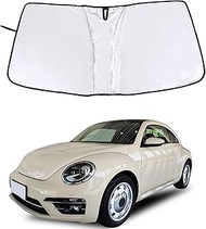 Windshield Sunshade Compatible with VW New-Beetle 2013-2019 Foldable Windshield Sun Shade Protector,