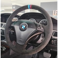 Mazda Honda Toyota BMW Mercedes Volkswagen Genuine Alcantara 9002 Nappa Car Steering Wrap Cover DIY 