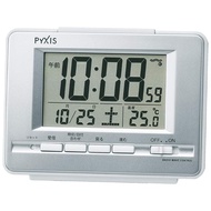 Seiko clock, table clock, alarm clock, radio wave, digital, temperature display, display PYXIS BC411S.