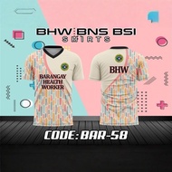 Ready Stock COD 2026 New Design Breathable Sublimation Jersey BHW BNS BSI Unisex T-Shirt No.005 XS-6