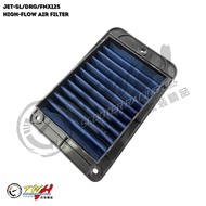 premium-TWH JET-SL DRG FNX125 Motorcycle Racing High Flow Air Filter for SYM