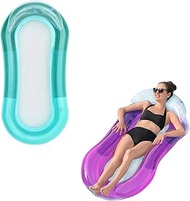Zendea Inflatable Louge Swimming Chair 160 x 84 cm - With Breathable Base is Comfortable and Ideal f