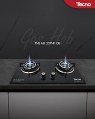 TECNOSTAR เตาแก๊ส 2 หัวเตา ขนาด 71 ซม. รุ่น TNS HB 207141 B แถมชุดแพ็คหัวปรับแรงดันต่ำ+สายแก๊ส TNP R