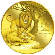 999.9 Pure Gold | 5g Lion Gold Medallion