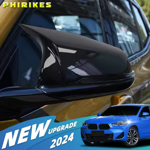 2pcs Black Modified For BMW X1 F48 X2 F39 Z4 G29 2 GT F45 F46 1 series F40 F52 Carbon Fiber Pattern 