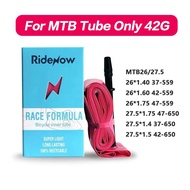 Ridenow Ultralight Bicycle Inner Tube 26Inch/27.5Inch/29Inch Mtb Bike Inner Tube Valve Length French
