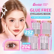 【COD Free Tweezers 】DOROLAB Eyelash Extension No Need Glue 204-288 Clusters Eyelash Book Lash Organi