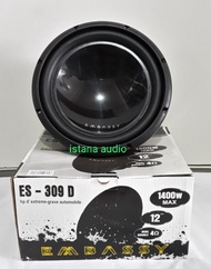 Subwoofer EMBASSY ES-309D Double coil EMBASSY 12 inch double magnet tenaga badak