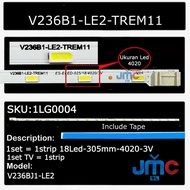 SAMSUNG 24 Inch TV Backlight UA24H4053AR UA24H4150AR UA24H4003AR V236B1-LE2-TREM11