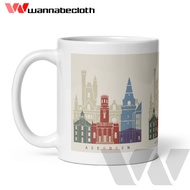 Aberdeen Mug Aberdeen Glass Souvenir Souvenir Aberdeen World City Print Custom Mug v2