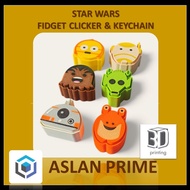STAR WARS CHIBI CLICKER 3D Print BB 8 Chewbacca C-3P0 Greedo Jar Jar Binks B1 Battle Droid Darth Vad
