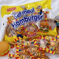 Little Yellow Man Burger Gummy Fruit Flavor Gummy Nostalgic Children High-value Snacks Shaped d Cand