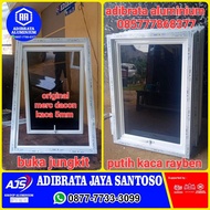 jendela aluminium keren 80x120 kusen 3inch merc dacon