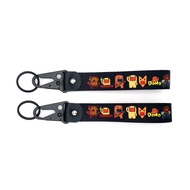 JDM Style Domo Keyring Nylon Keychain Key Tags Car Motorcycle Key Chain Holder Accessories