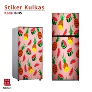 1-door refrigerator sticker and 2-door refrigerator sticker with fruit motif B-H5